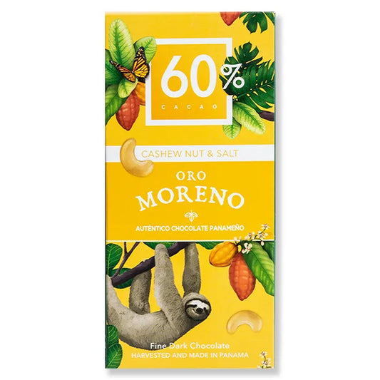 Oro Moreno 60% Cacao, Cashew Nut & Salt - 50g