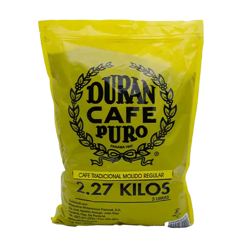 Cafe Durán Regular Coffee Value Size - 5 Pounds (2.27kg) Boquete Coffee Traders