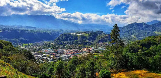 Scenic view of the Boquete coffee highlands in Chiriqui, Panama, where Boquete Coffee Traders sources its beans