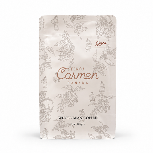 Carmen Estate Geisha coffee from the Franceschi family estate in Volcan, Panama