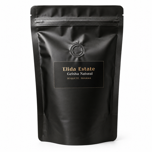 Elida Estate Geisha Natural 120g whole bean coffee by Lamastus Family from Boquete Panama