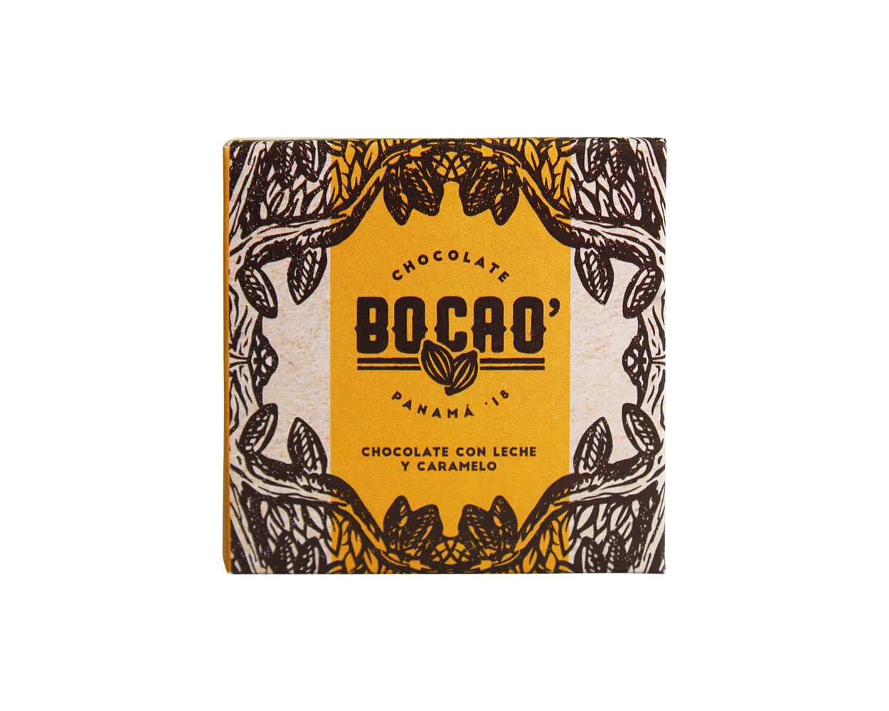 Bocao Milk Chocolate and Caramel 50g — artisan bean-to-bar Panama chocolate with crunchy caramel