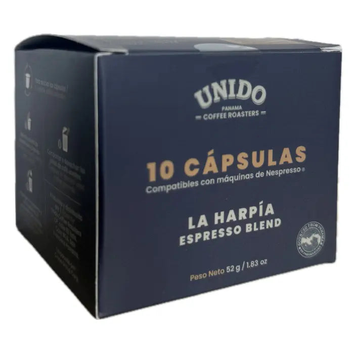 Café Unido La Harpía Panama coffee Nespresso-compatible capsules – 10 ct