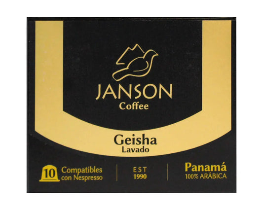 Janson Family Geisha Panama coffee Nespresso-compatible capsules – 10 ct
